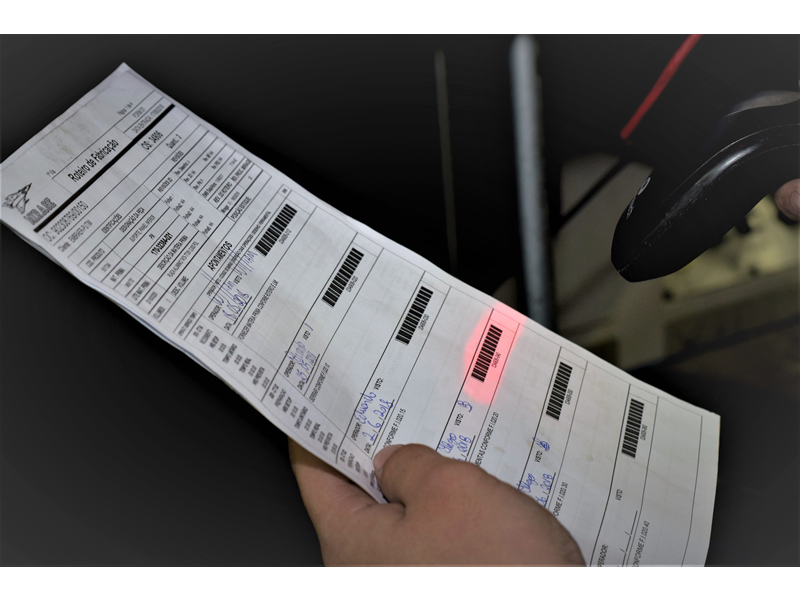 Operations controlling with barcode